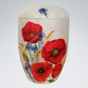 Urne Mohn-Kornblumen